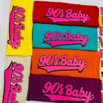 تونیک قواره دار چاپ 90s Baby  (پک 7 عددی)