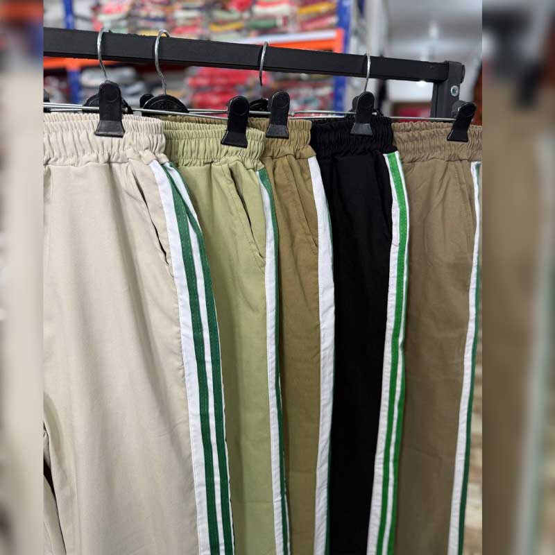 شلوار بگ ۳ نوار نواردار (پک 6 عددی)