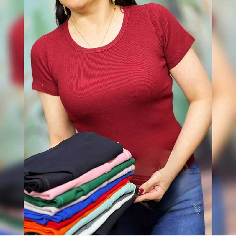 کراپ بیسیک دخترانه (پک 6 عددی)