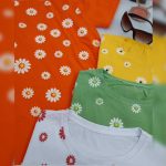 تیشرت نیم آستین چاپ بابونه (پک 6 عددی)