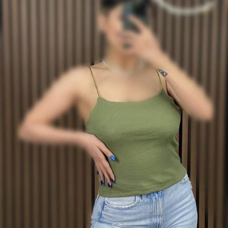 کراپ یقه گرد بندماکارونی ( پک 6 عددی)