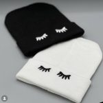 کلاه بافت گلدوزی چشم ( پک 6 عددی)