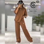 بلوز شلوار خط اتو (چاپ دونایک ) (پک 5 عددی)