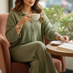 ست بلوز شلوار جلودکمه دار (پک 4 عددی)