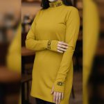 تونیک فینگر دار یقه اسکی (پک 6 عددی)