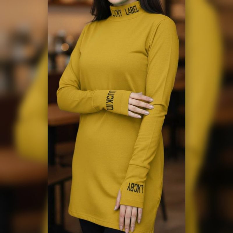 تونیک فینگر دار یقه اسکی (پک 6 عددی)