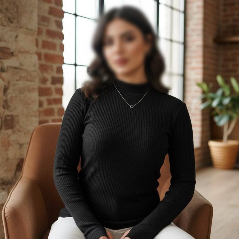 بلوز فینگردار یقه ۳ سانت بیسیک (پک 6 عددی)