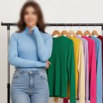 بلوز فینگردار یقه ۳ سانت بیسیک (پک 6 عددی)