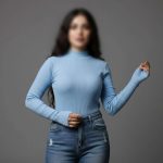 بلوز فینگردار یقه ۳ سانت بیسیک (پک 6 عددی)