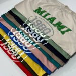 ست بلوز و اسلش چاپ میامی (پک 6 عددی)