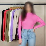 بادی فینگردار یقه ۳ سانت بیسیک ( پک 4 عددی)