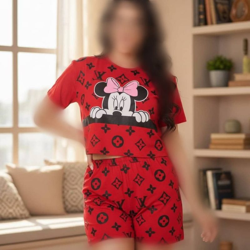 کراپ شلوارک میکی (پک 6 عددی)