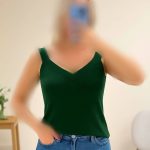 تاپ یقه خشتی نوار پهن( پک 6 عددی)