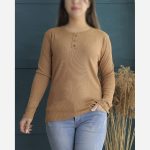 بلوز آستین بلند یقه ۳دکمه (پک 6 عددی)