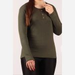 بلوز آستین بلند یقه ۳دکمه (پک 6 عددی)