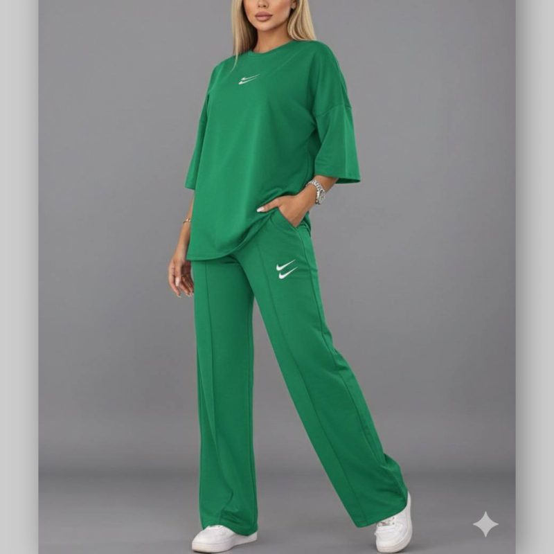 بلوز شلوار خط اتو چاپ دونایک (پک 5 عددی)