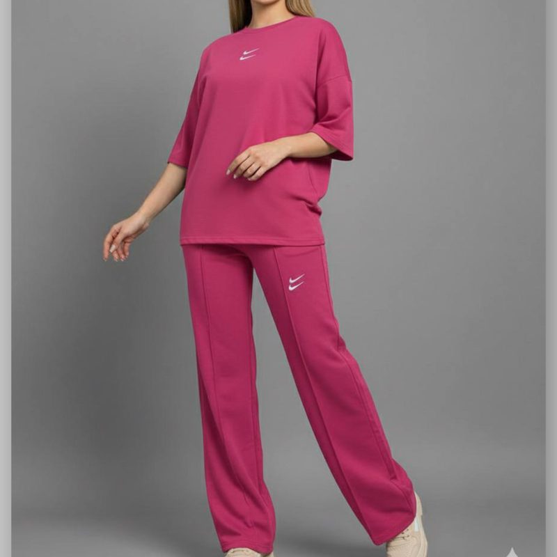 بلوز شلوار خط اتو چاپ دونایک (پک 5 عددی)