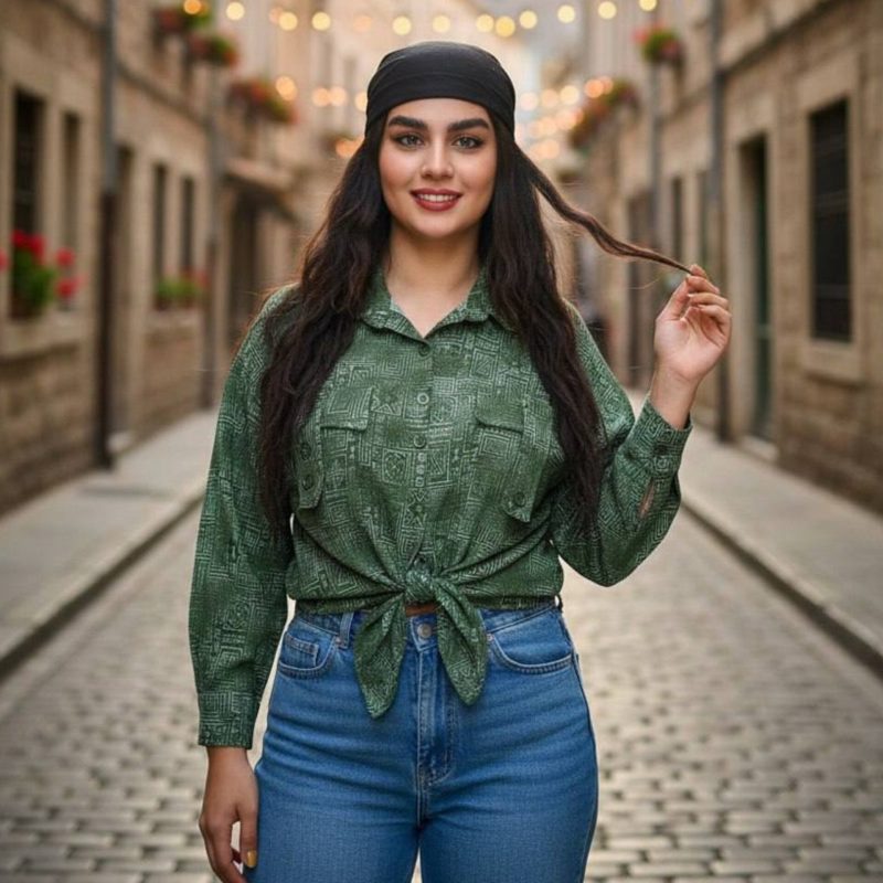 مانتو جیب صلیبی (پک 5 عددی)