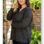 مانتو پاییزه یقه v (پک 4 عددی)