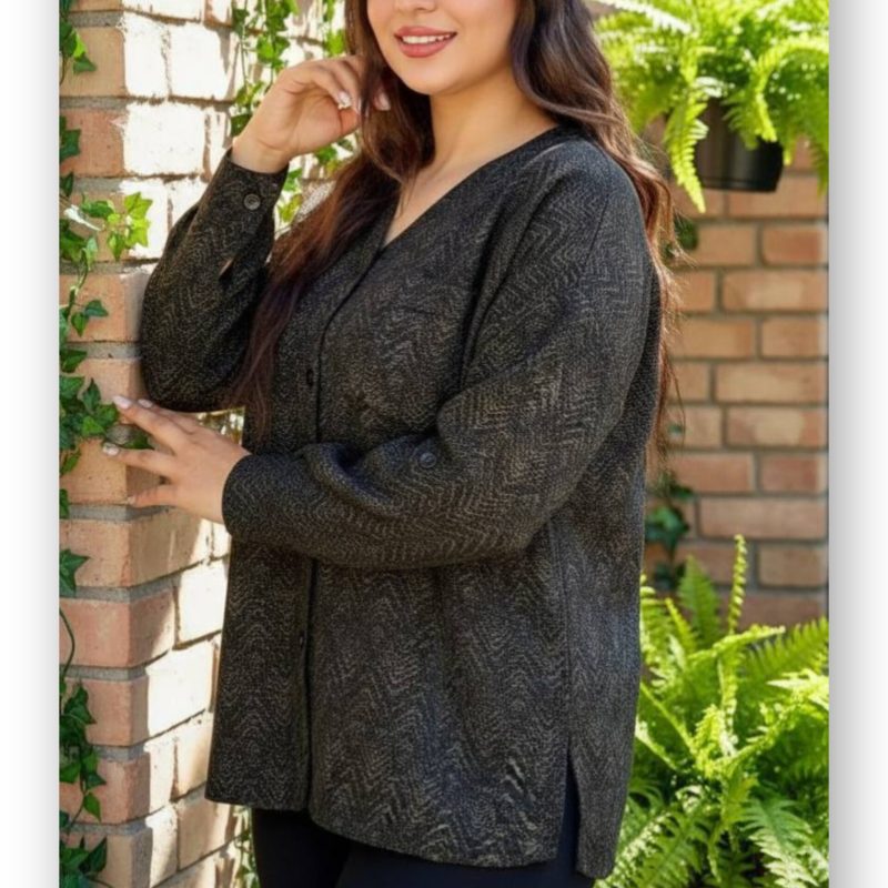 مانتو پاییزه یقه v (پک 4 عددی)