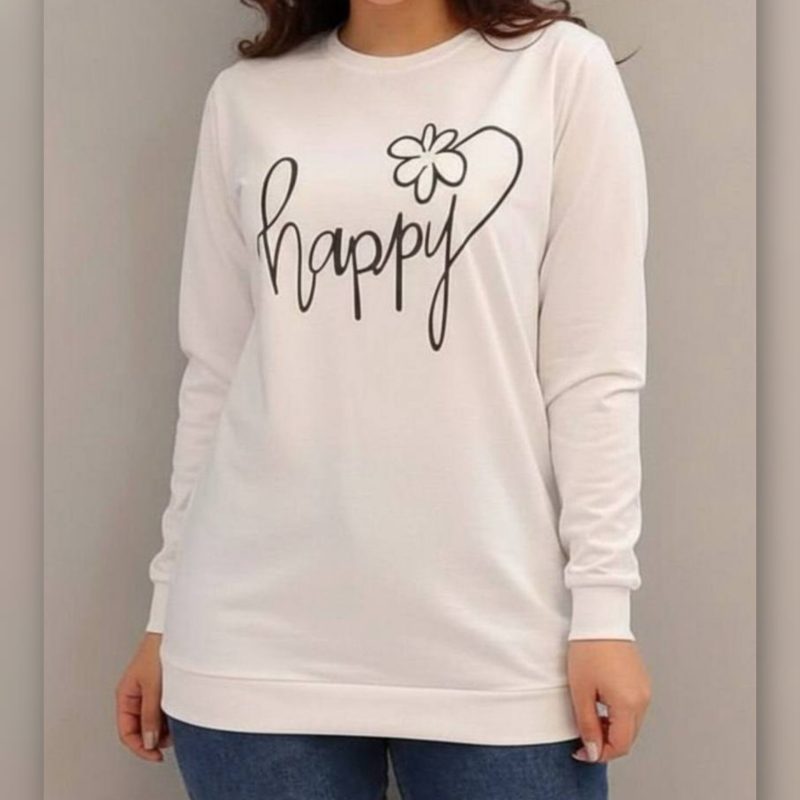 بلوز آستین بلند چاپدار (پک 6 عددی)