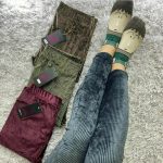شلوار مخمل کبریتی رنگی(پک 6 عددی)