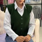وست جلودکمه یقه هفت (پک 5 عددی)