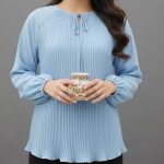 شومیز جلو پلیسه مدل سما (پک 5 عددی)
