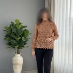 شومیز کراپگیپور دانتل استر دار (پک 9 عددی)