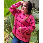 ️تیشرت بافت قلب خطی (پک 6 عددی)