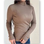 بلوز یقه اسکی استین ساده (پک 6 عددی)