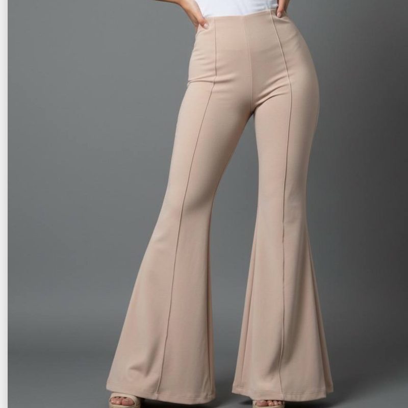 شلوار کرکره ای جلو دوخت بوت کات (پک 6 عددی)