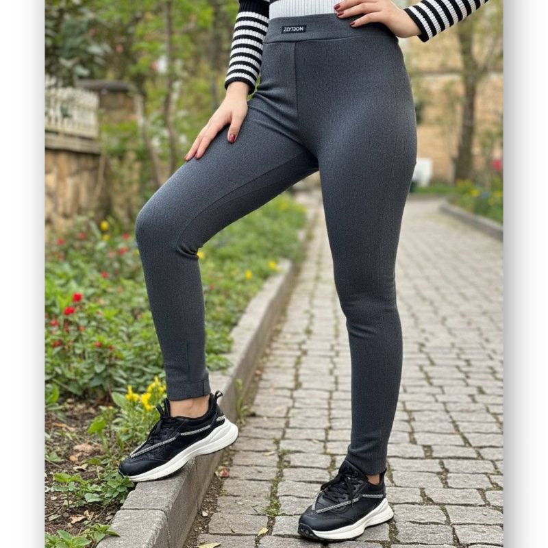 شلوار لگ سورن دمپا قد ٩٠ چاکدار سایز بزرگ (پک 3 عددی)