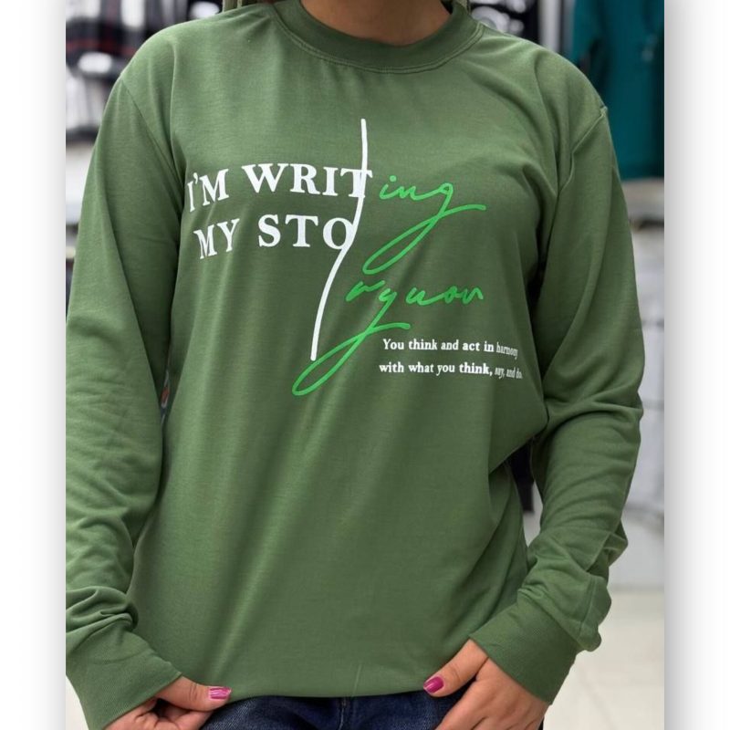 بلوز آستین دار چاپ دار (پک 6 عددی)