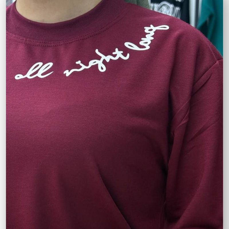 بلوز آستین دار چاپ دار (پک 6 عددی)