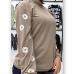 بلوز آستین دار چاپ دار (پک 6 عددی)