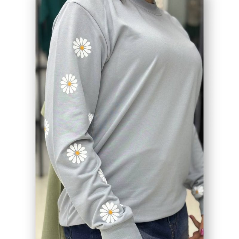 بلوز آستین دار چاپ دار (پک 6 عددی)