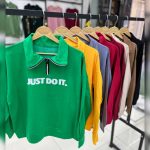 بلوز نیم زیپ یقه ۸ سانتی (پک 6 عددی)