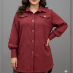 مانتو ریما چهارخونه (پک 5 عددی)