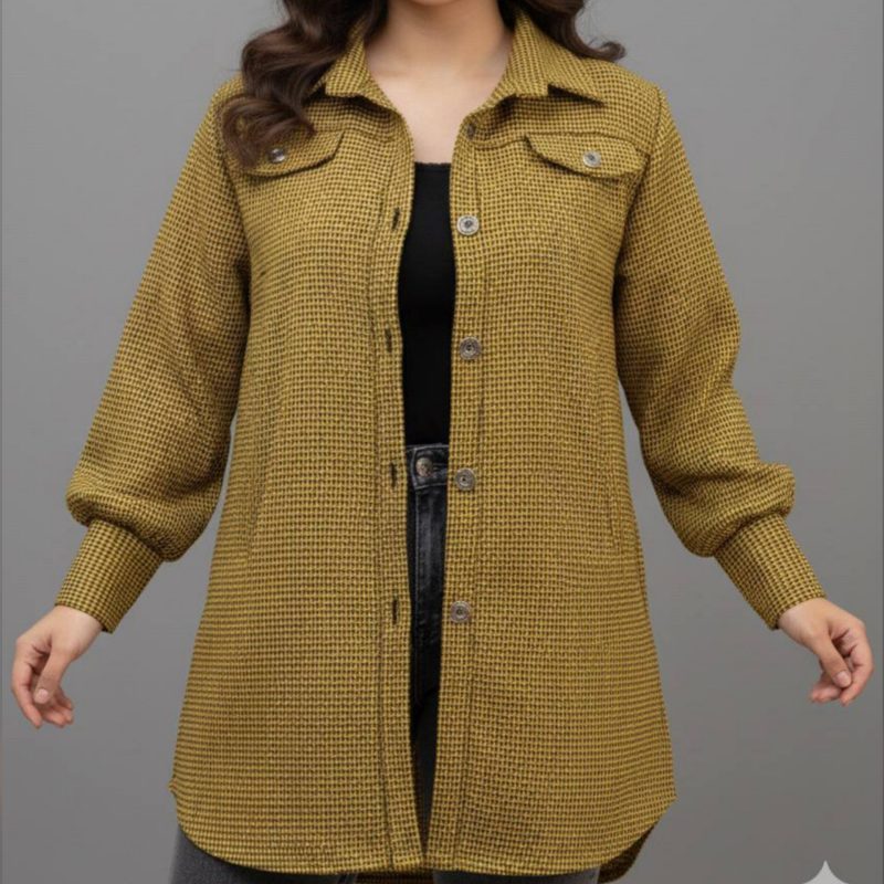 مانتو ریما چهارخونه (پک 5 عددی)