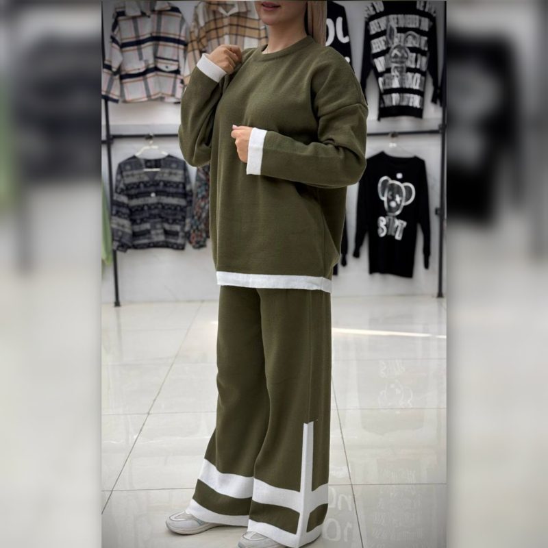 ست بلوز و شلوار بافت (پک 4 عددی)