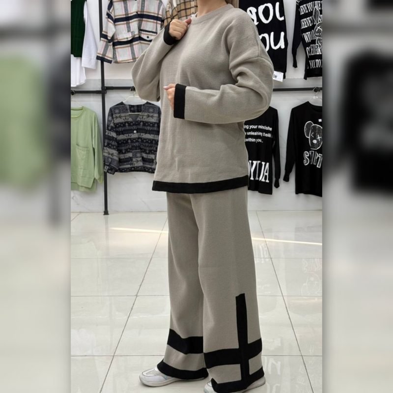 ست بلوز و شلوار بافت (پک 4 عددی)