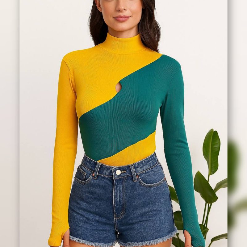 بادی دورنگ فینگردار اشکی (پک 5 عددی)