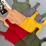 ️تاپ یقه خشتی جلو‌ ساسون (پک 6 عددی)