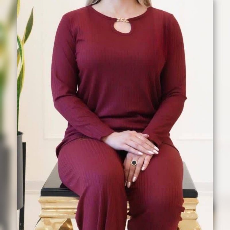 ️ست بلوز و شلوار زنجیری (پک 4 عددی)