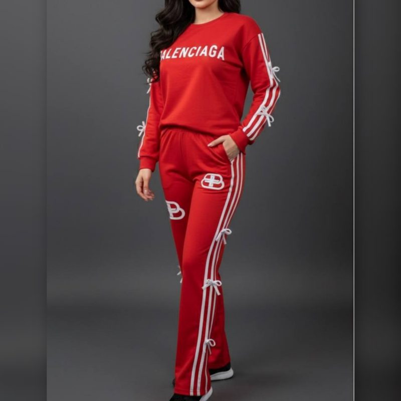 ️ست بلوز و‌ شلوار سه نوار پاپیونی (پک 6 عددی)