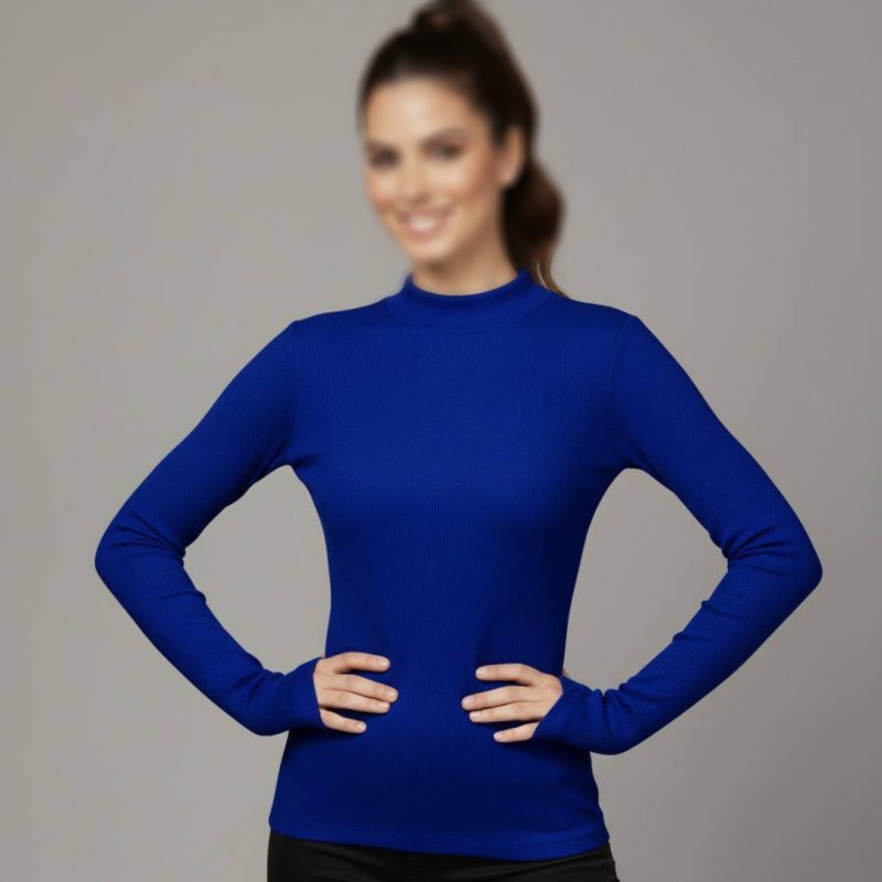 بلوز بیسیک یقه سه سانت فینگری (پک 6 عددی)