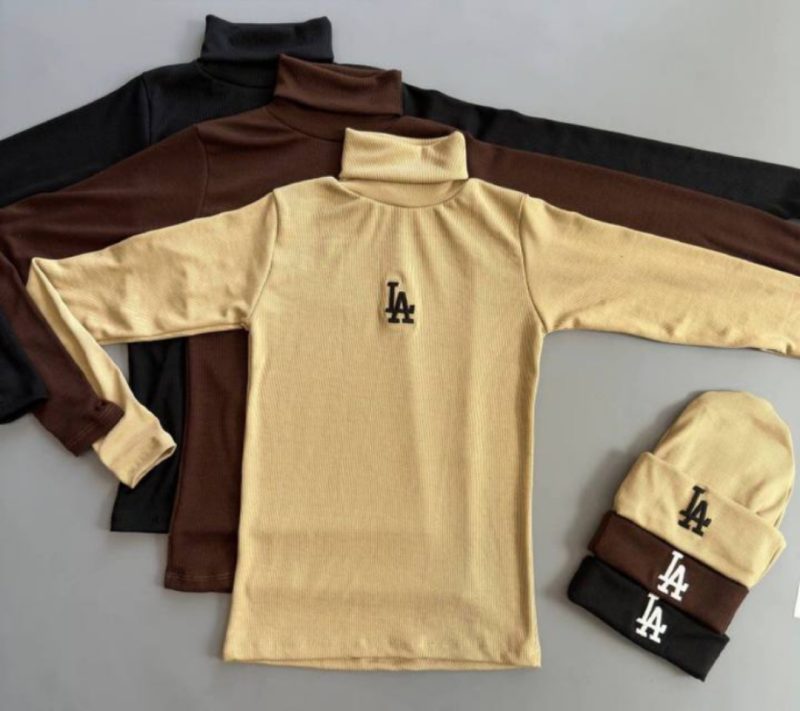 ست بلوز و کلاه LA (پک 6 عددی)