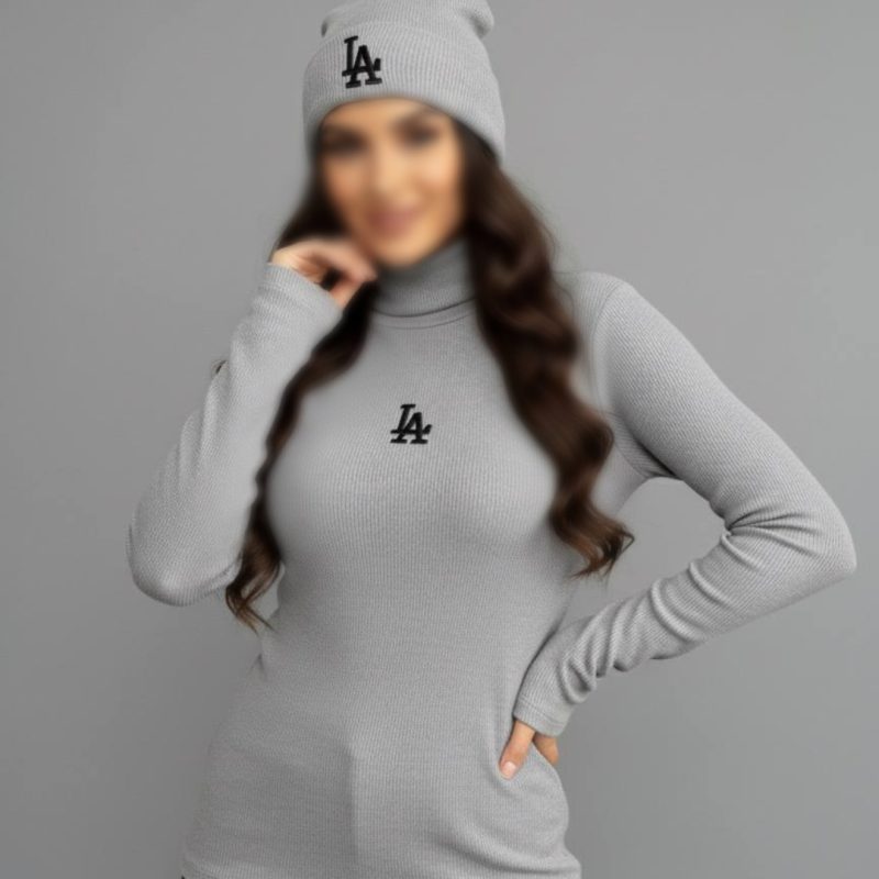 ست بلوز و کلاه LA (پک 6 عددی)