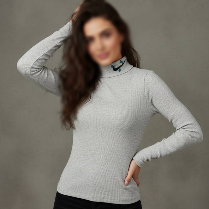 بلوز یقه اسکی گلدوزی نایک (پک 6 عددی)